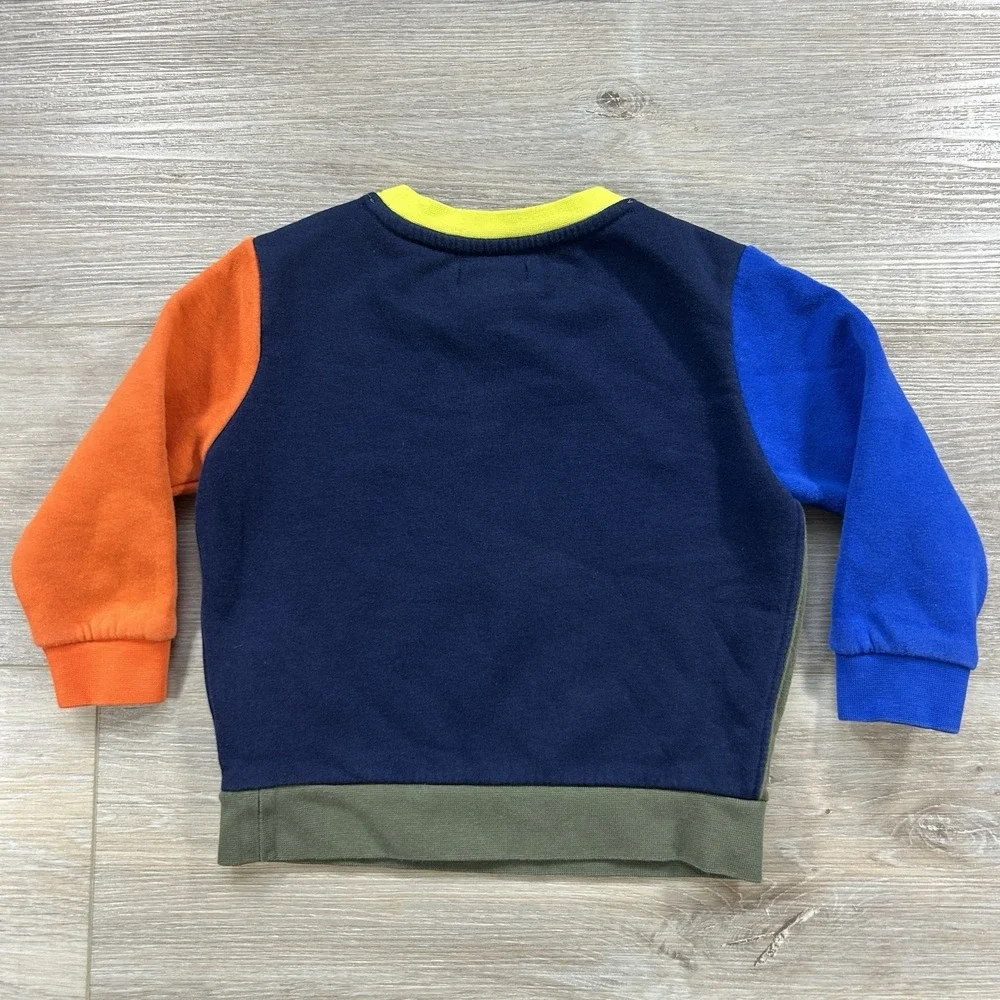 Polo Ralph Lauren 18M Polo Bear Color-Blocked‎ Fleece Crewneck Streetwear